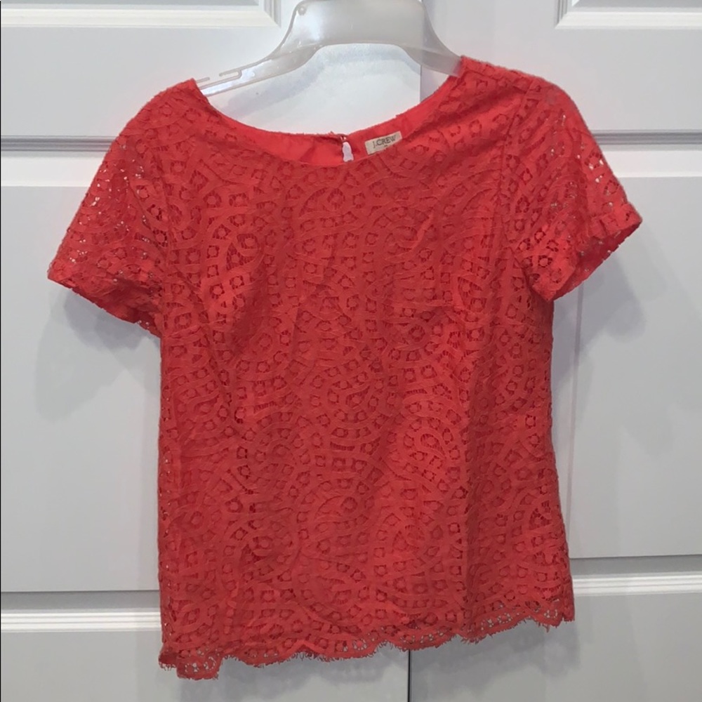 lace j crew top